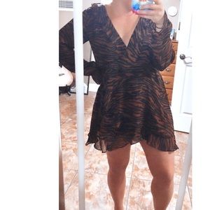 animal print dress